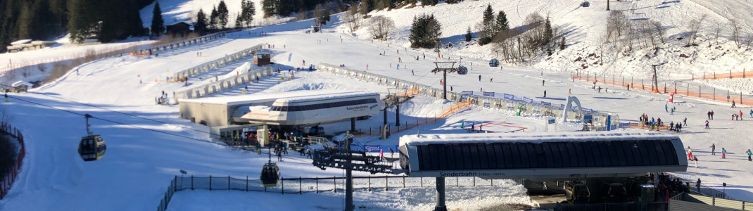 View of the beginner's area at the Ski Center Angertal.