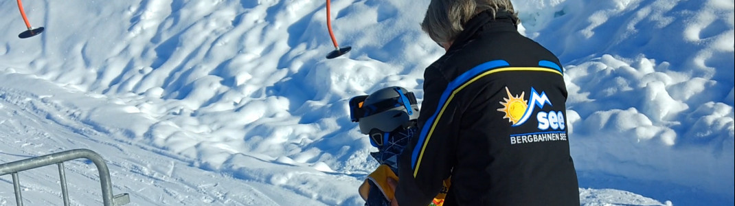 An employee will help you get on the platter lift.
