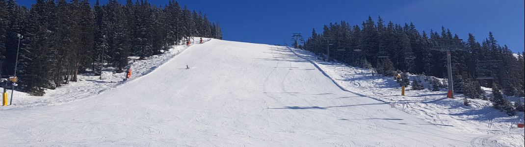 If necessary, snow-making facilities provide sufficient snow.