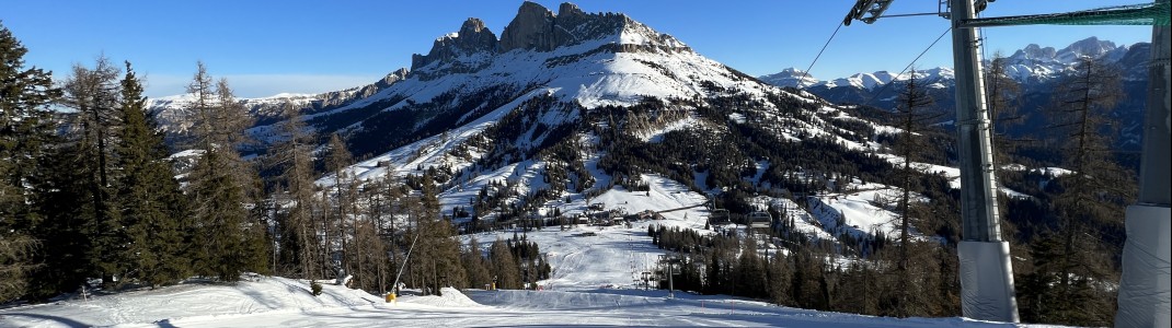 From the Pra di Tori slope you have a great view to the Rotwand.