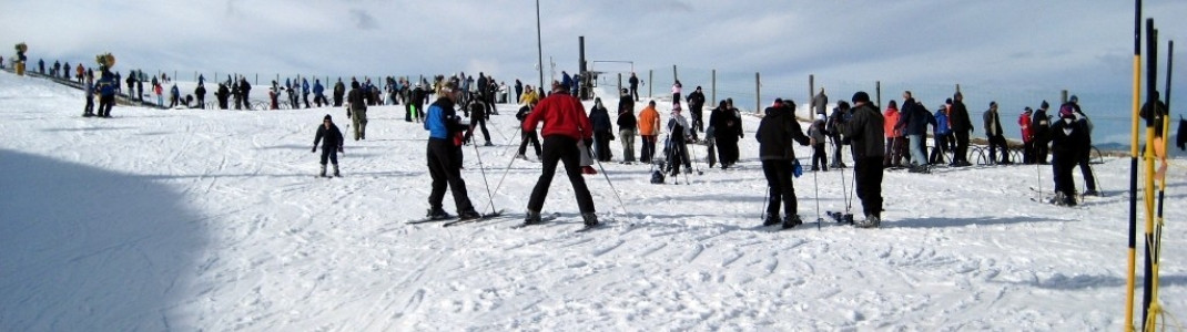 Beginners area at the base