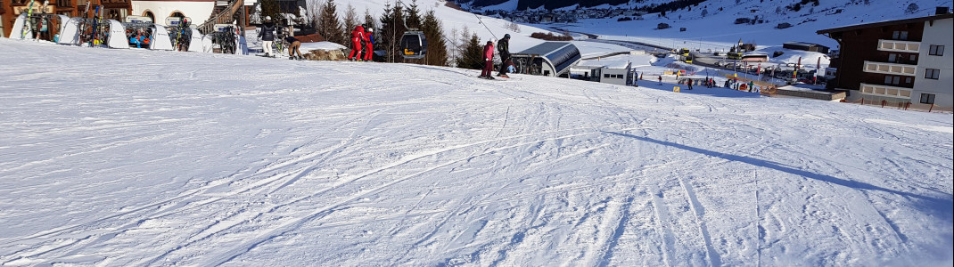 Most of the slopes are easy to handle, even for beginners.