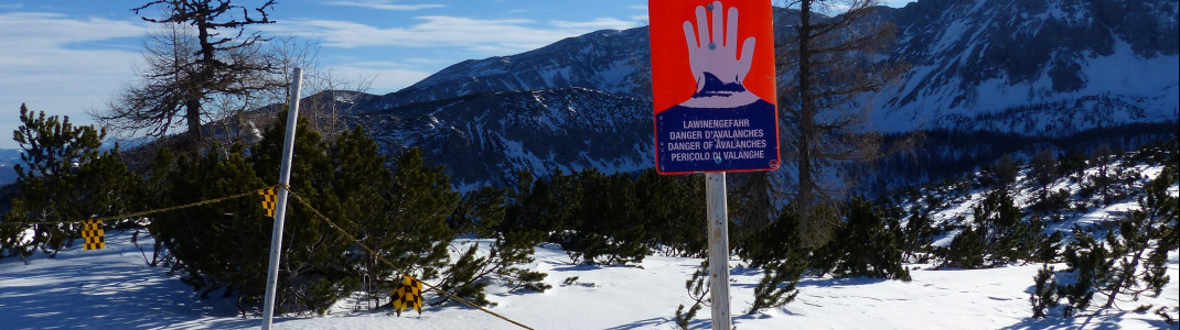 Avalanche courses are offered in Hinterstoder