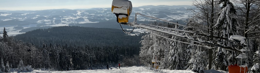 The slopes can be covered to 100 percent with technical snow.