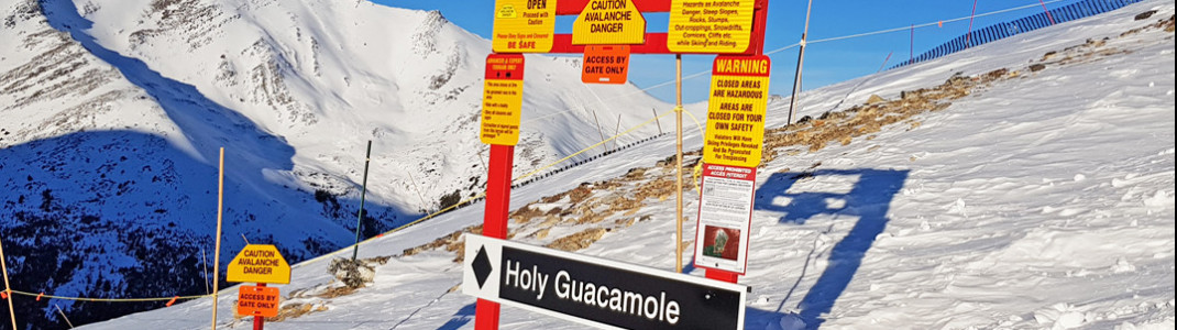 The off-piste area Tres Hombres is challenging even for very good skiers!