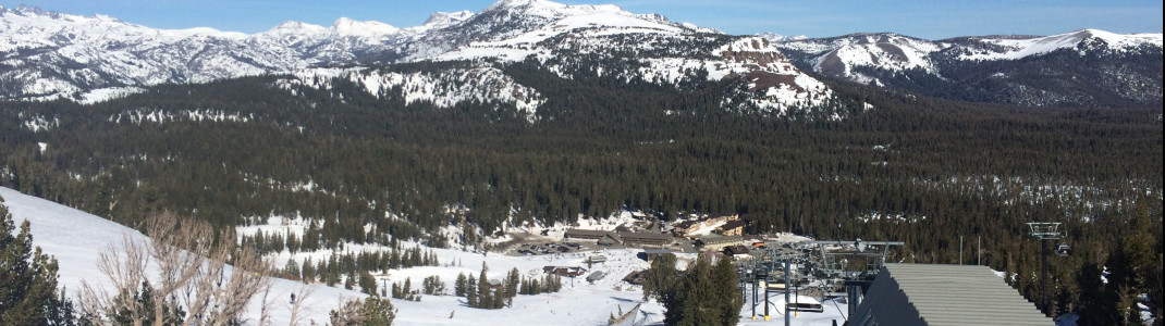 View of the slope Broadway at the chairlift Thunderbound