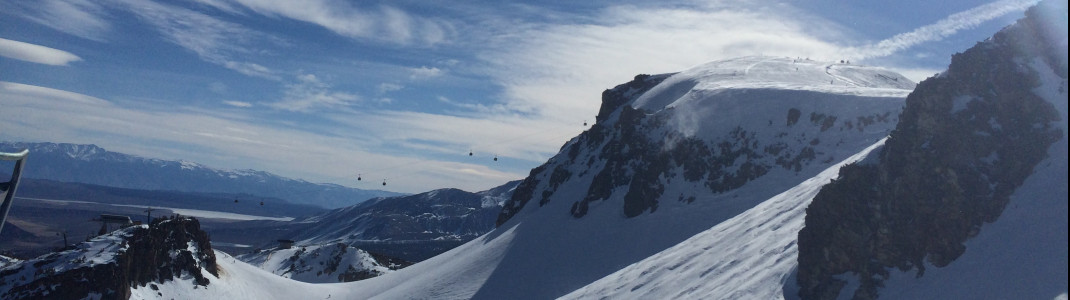 A great selection of freeride tracks start at the top station of Top of the Sierra.