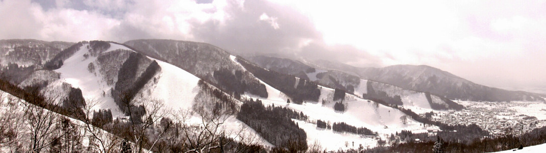 Panoramic view of Nozawa Onsen