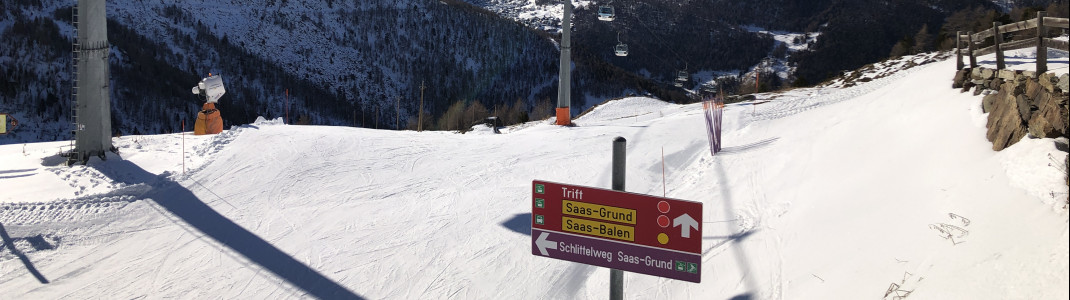 The signage in the ski area is absolutely sufficient.