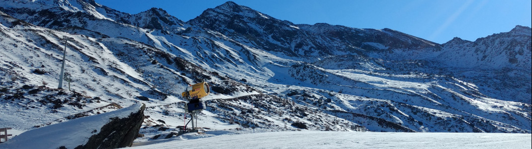 Around 65 percent of the slopes can be covered with artificial snow.