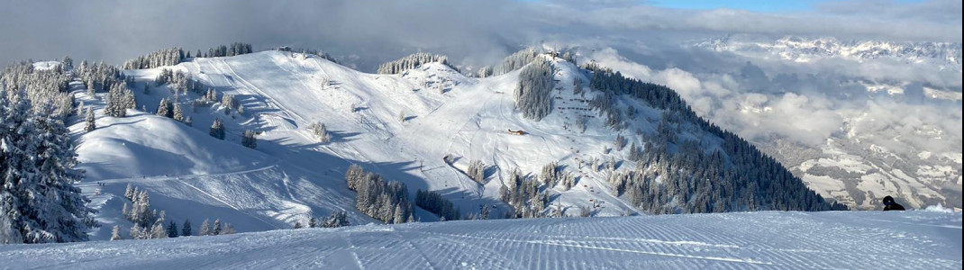 Perfectly groomed slopes in Snow Space Salzburg