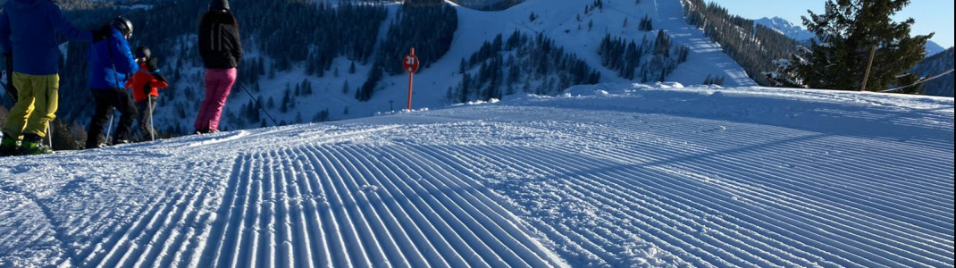 Perfectly groomed slopes guarantee best skiing pleasure
