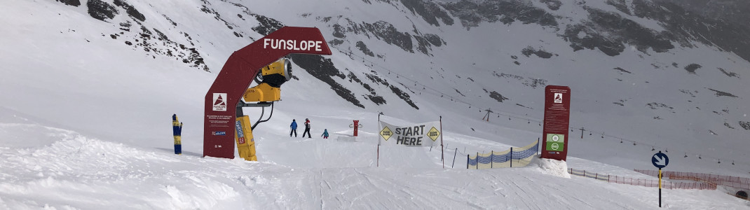 At the 8-seater chair Giggijoch you can find a funslope.