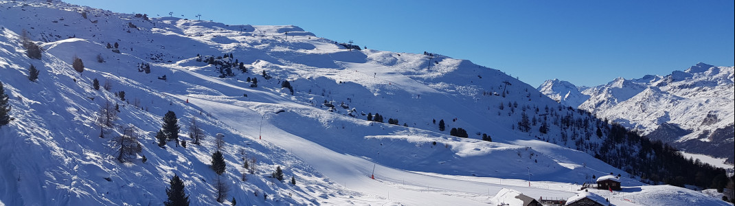 The slopes are ideal for carving.