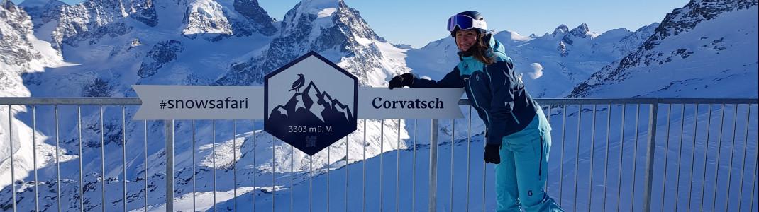 The snowsafari leads you from Frutschellas and Corvatsch to Corviglia.