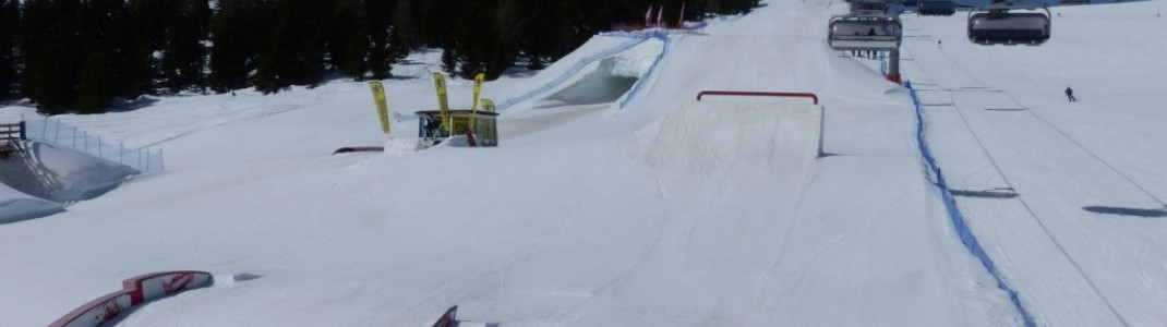 Fun and terrain park at the Comici chair lift
