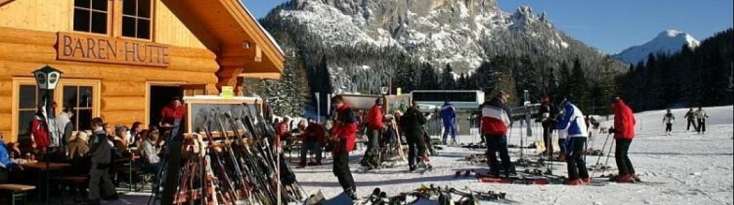 The Bären hut has the flair of a log cabin.