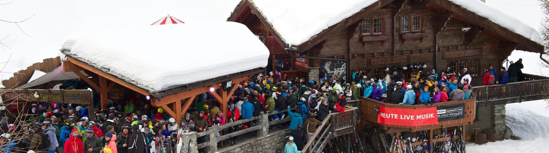An après ski favourite: Hennu Stall at the run back to Zermatt