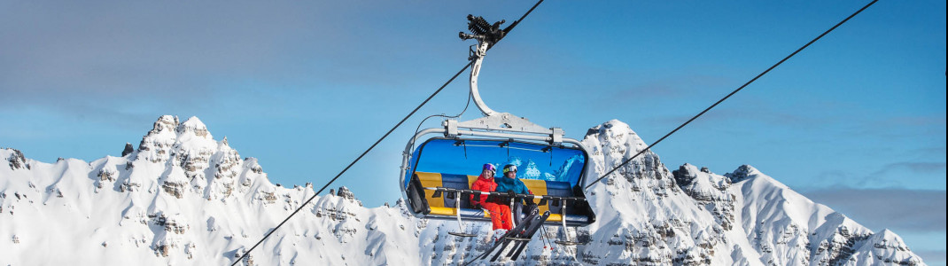 Hoch hinaus geht's auch im Skigebiet Schlick 2000.