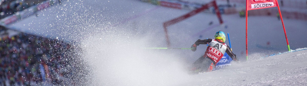 Männer und Frauen gehen in Sölden im Riesenslalom an den Start.