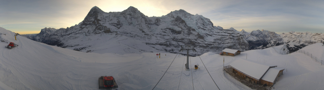 Am Wochenende startet die Lauberhorn-Bahn an der Kleinen Scheidegg im Skigebiet Grindelwald-Wengen.