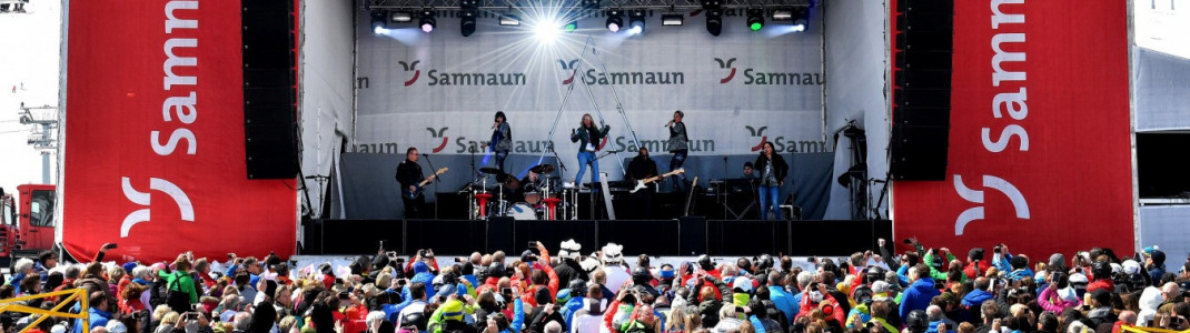 Beste Stimmung und tolle Live-Acts erwarten die Besucher beim Frühlings-Schneefest auf der Alp Trida.
