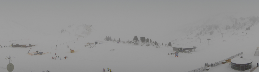 Aussicht von der Talstation des Saloberjets in Warth-Schröcken (5. Januar 2017)