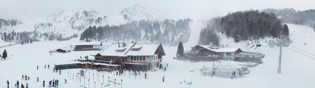 Blick auf die Bergstation Speikboden (5. Januar 2017)