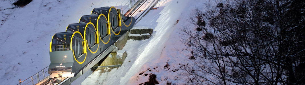 Spektakulär ist der Blick aus den Fenstern der neuen Bahn.