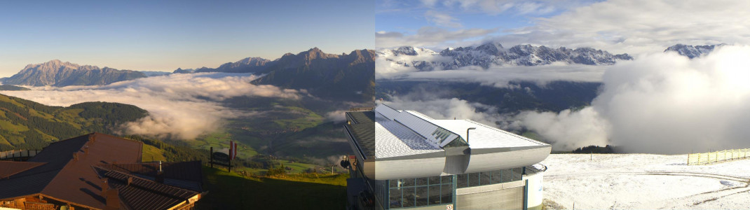 Auch in tieferen Regionen wie am Hochkönig wurde es weiß.