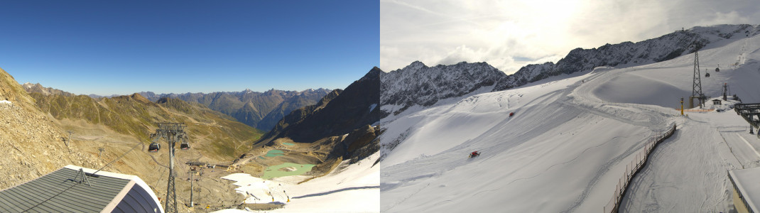 Blick auf den Rettenbachferner in Sölden.
