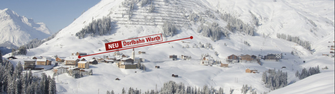Direkt vom Dorfzentrum wird die neue 8er Gondel starten und so einen direkten Anschluss ans Skigebiet garantieren.