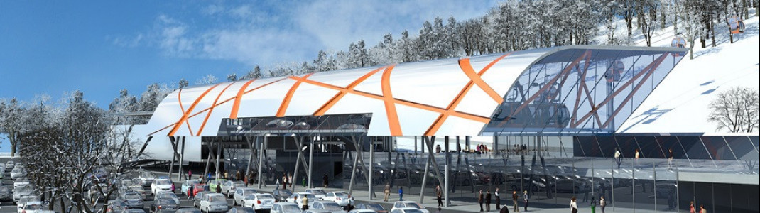 Modell der neuen Talstation Schlossalm