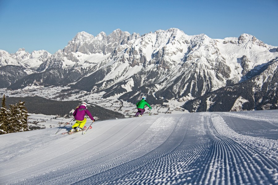 Über 120 Pistenkilometer erwarten Skifahrer in der Schladminger 4-Berge-Skischaukel.