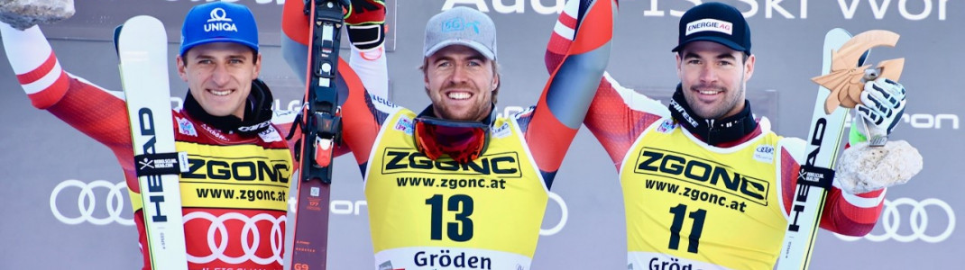 Nächster Sieg für Aleksander Kilde (NOR) vor Matthias Mayer (AUT) und Vincent Kriechmayr (AUT)