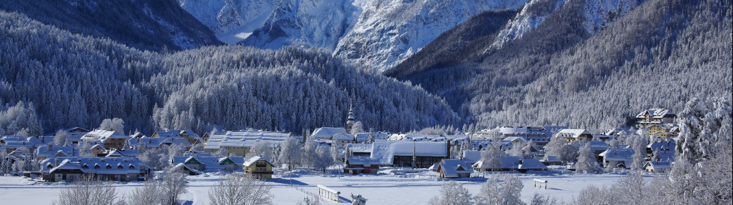 Der Skiort Kranjska Gora liegt direkt an der slowenischen Grenze zu Österreich.