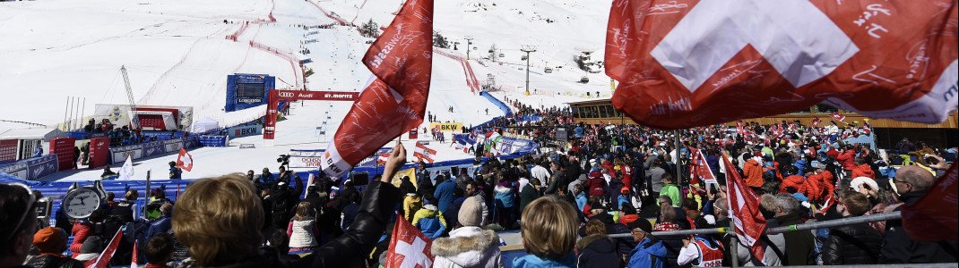 Ab 40 CHF können Erwachsene als Zuschauer im Zielgelände mit dabei sein. An der Strecke kostet ein Tagespass lediglich die Hälfte.