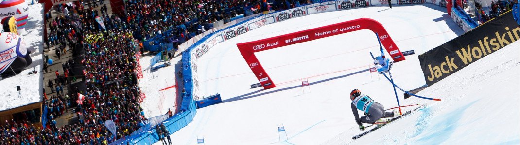 Im Zielgelände in Salastrains enden alle 11 Rennen der Ski-WM.