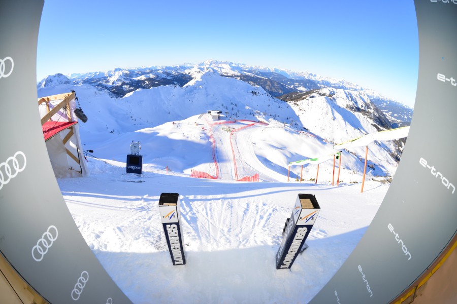 Die Weltcupstrecke in Zauchensee gilt als eine der spektakulärsten und technisch anspruchsvollsten im Damenweltcup.