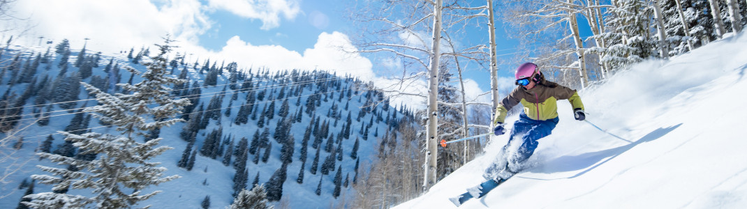 Tree Skiing am Aspen Mountain ist ein ganz besonderes Erlebnis.