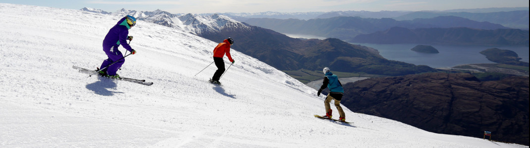 Treble Cone: Skifahren bei einmaliger Aussicht auf den Lake Wanaka