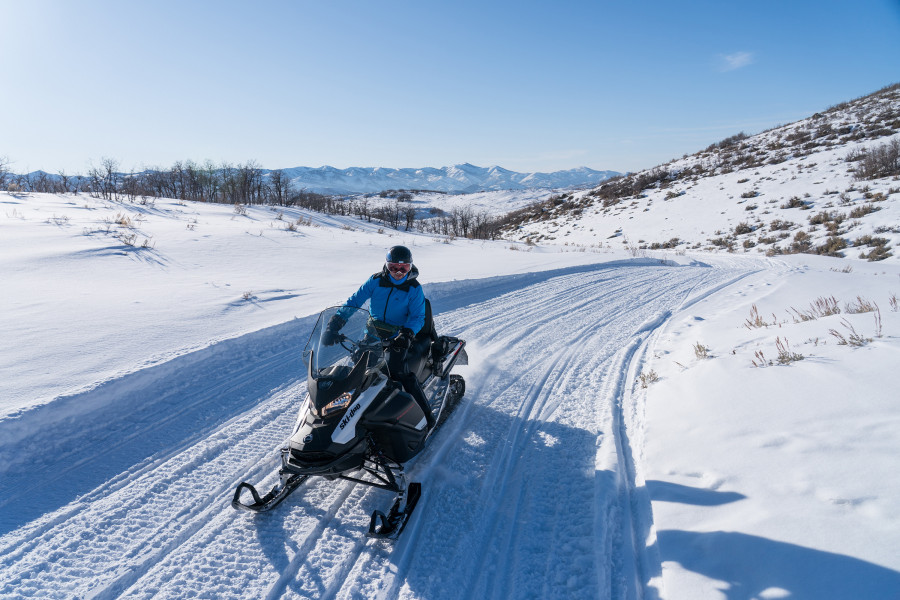 Jochen Schweizer rasant unterwegs im Wasatch Mountain State Park