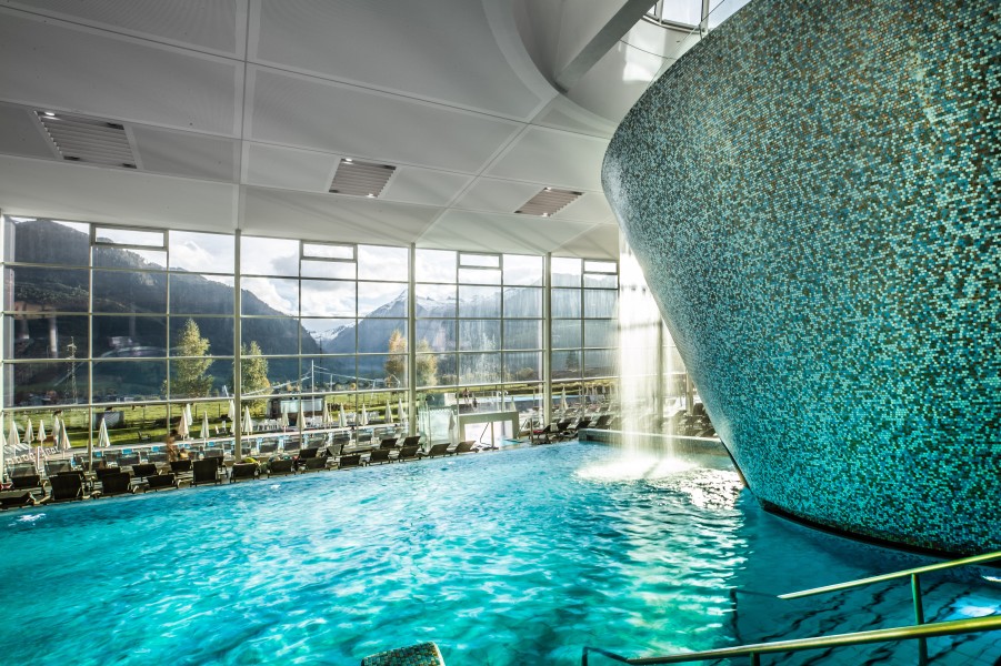 Die große SPA Wasserwelt kann auch von externen Gästen besucht werden.