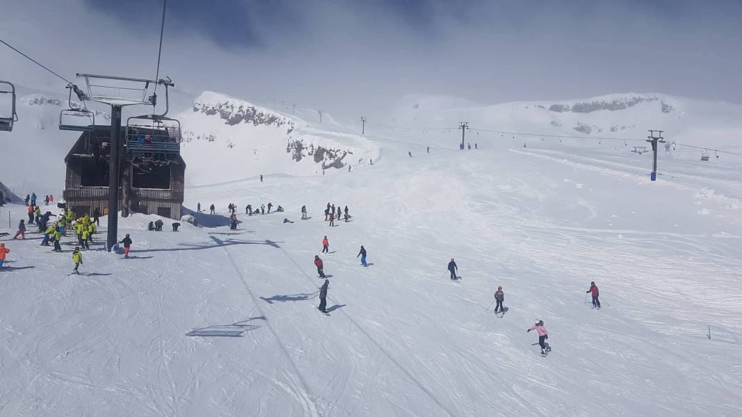 Blick ins Skigebiet Whakapapa, mit über 1000 Hektar Fläche das größte Neuseelands.
