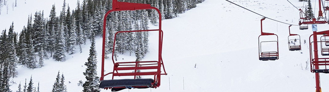 Tamarack Chair at Castle Mountain Resort, Westcastle Valley, Alberta, Canada.
