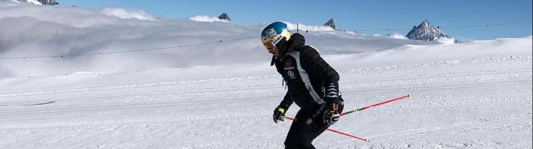 Erst Pizza, dann Pommes: Rückkehrer Felix Neureuther beim Training in Zermatt.