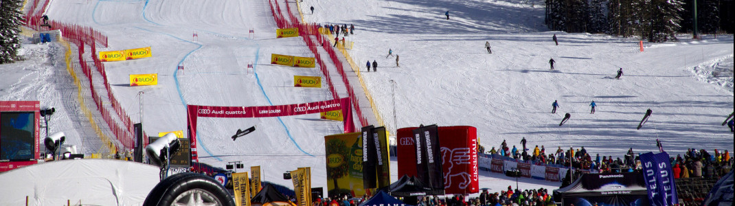 Die Abfahrtsklassiker in Lake Louise zählen zu den großen Highlights im Weltcupkalender.