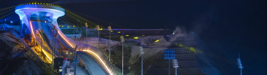 Das Design der neuen Olympiaschanze in Peking ähnelt einem traditionellen Ruyi-Zepter, einem chinesischen Talisman.
