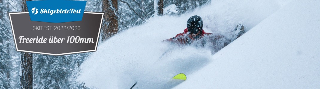 Die Ergebnisse des WorldSkitest 2022/2023 in der Kategorie Freeride über 100mm.