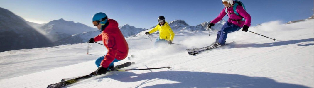 In Sölden finden sowohl erfahrene Skifahrer als auch Anfänger geeignete Pisten
